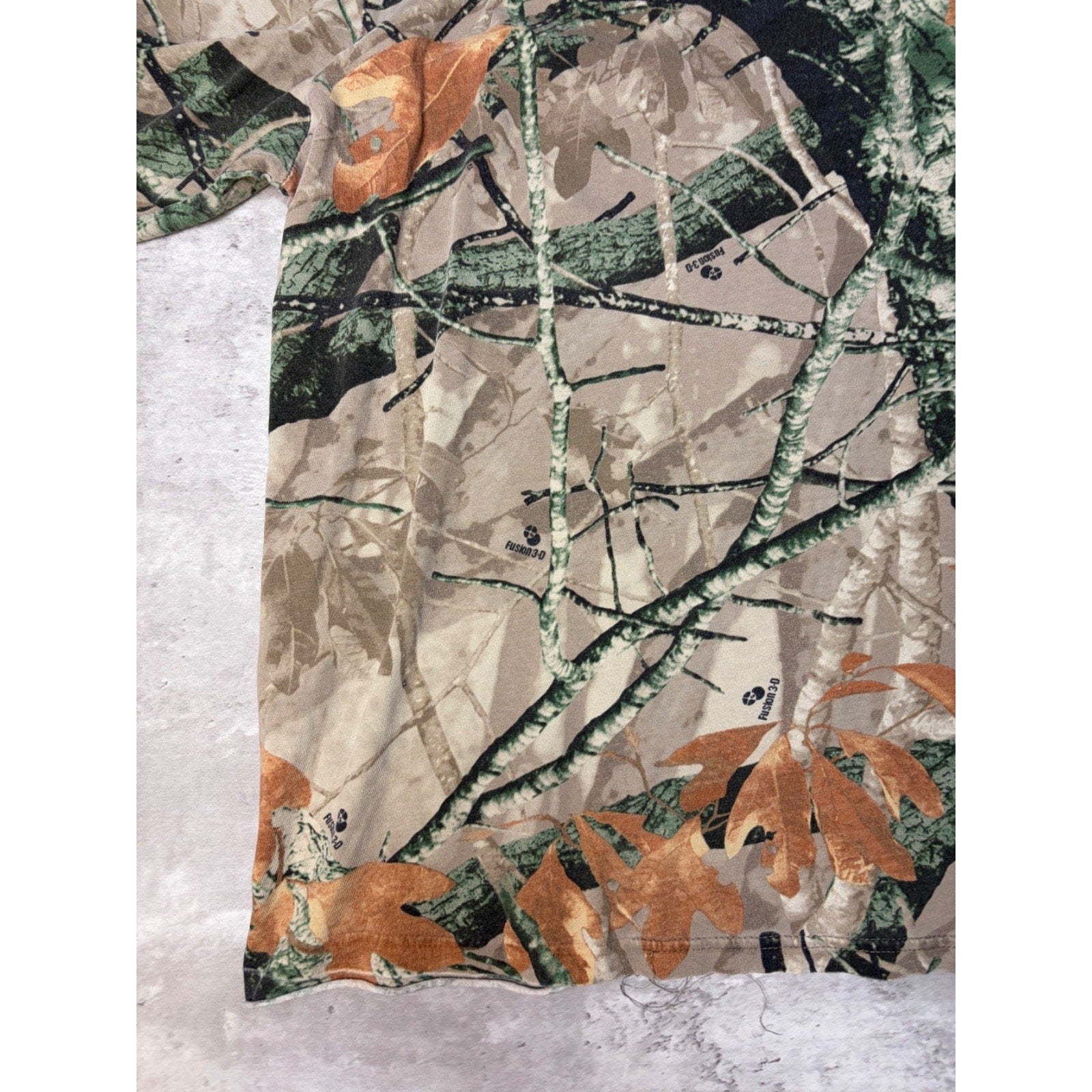 Vintage Outfitters Ridge Fusion 3D Camo Long Sleeve Hunting T-Shirt Size Large