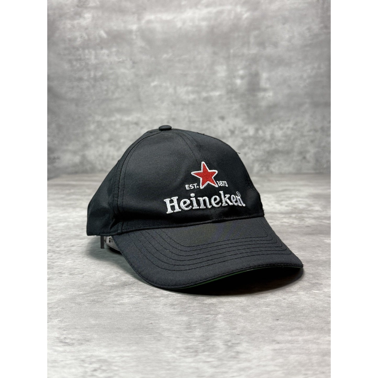 Vintage Heineken Beer Promo Embroidered Spellout Strapback Hat OSFA
