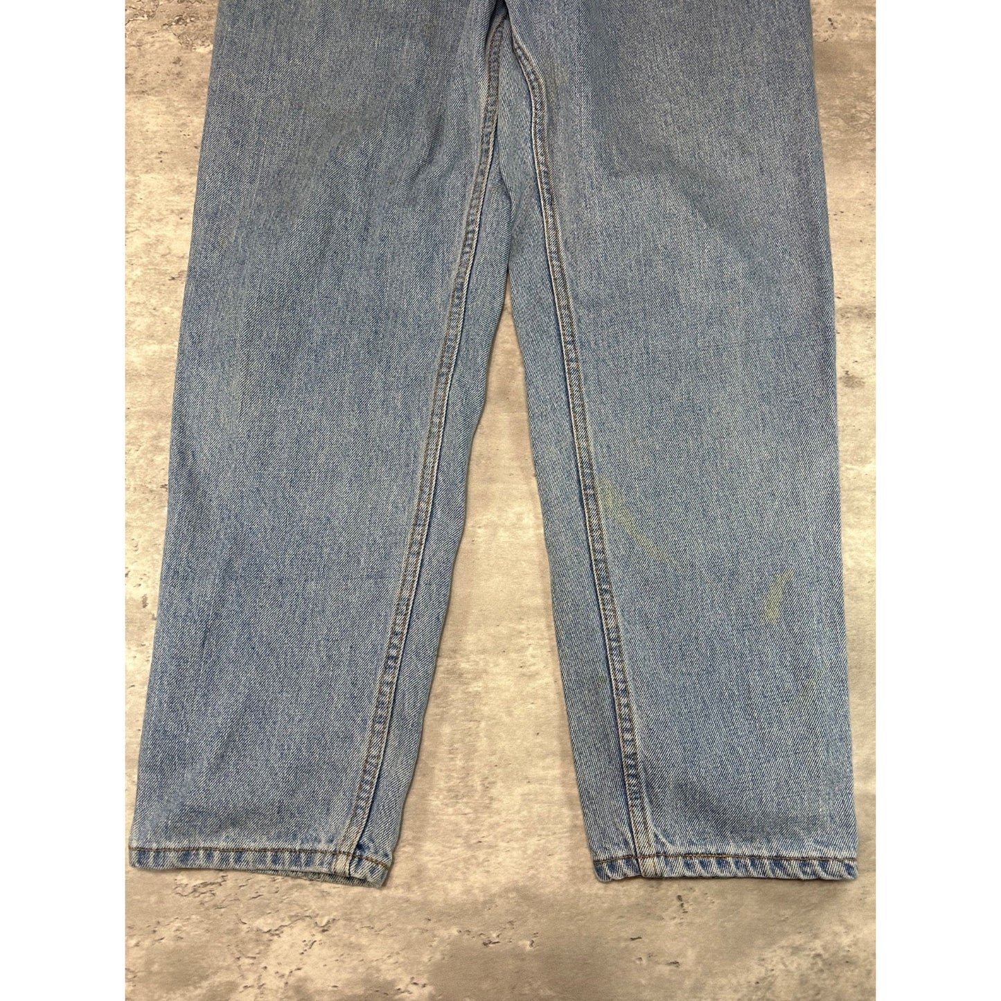 Vintage 90s Women's Levis 550 Red Tab Light Wash Denim Pants Size 31 Blue