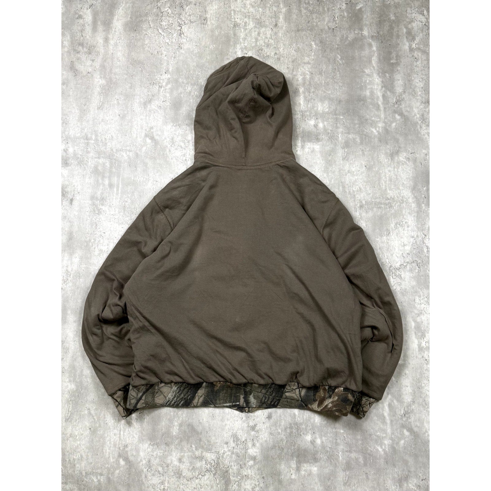 Vintage Outfitters Ridge Realtree Hardwoods Reversible Hooded Sweatshirt Size XL