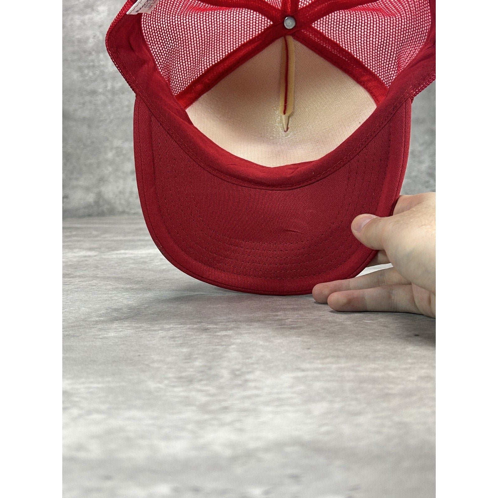 Vintage 90s Mac Tools Motorsports Spellout Graphic Trucker Snapback Hat OSFA