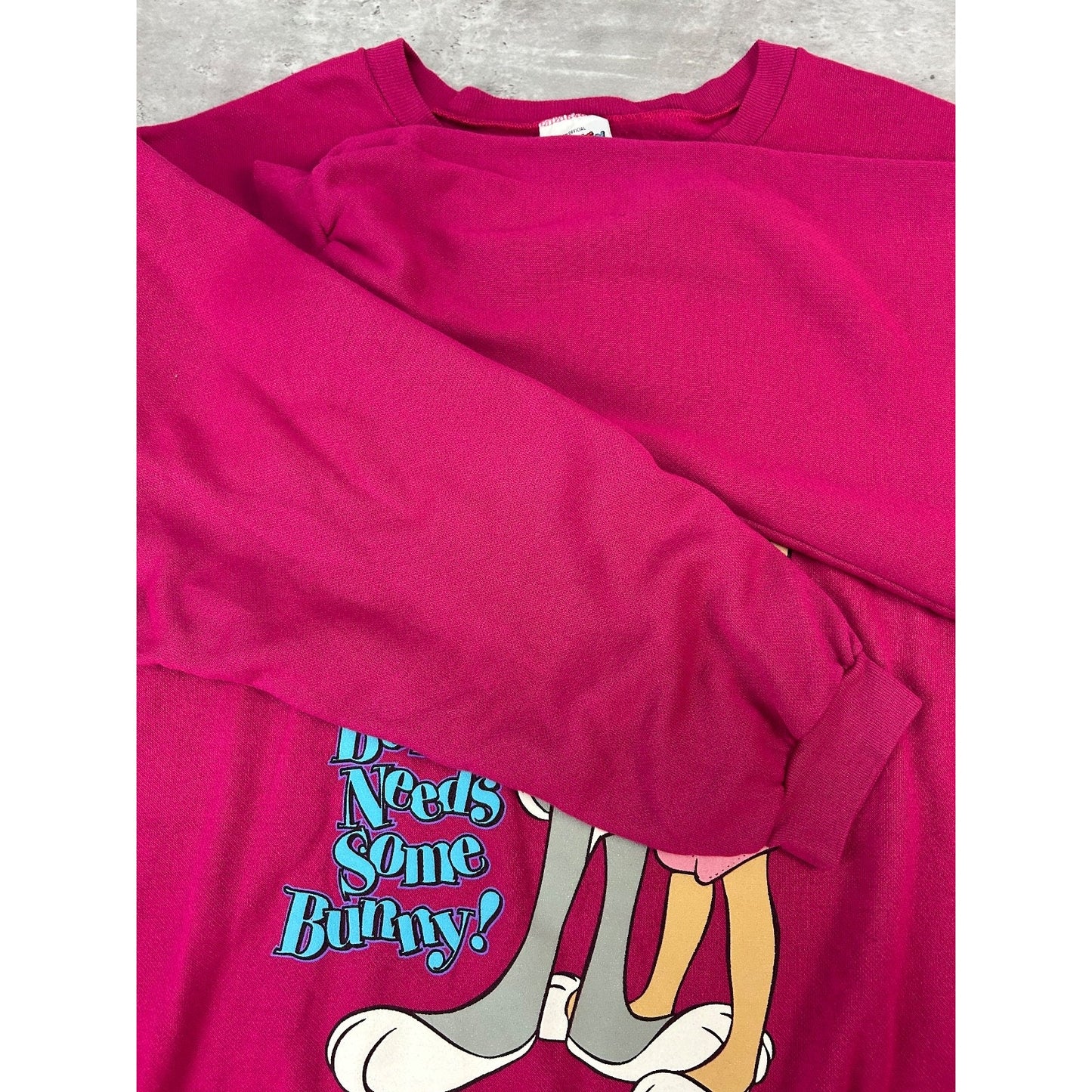 Vintage 1996 Looney Tunes Every Bunny Needs Some Bunny Cartoon Sweatshirt Sz 2XL