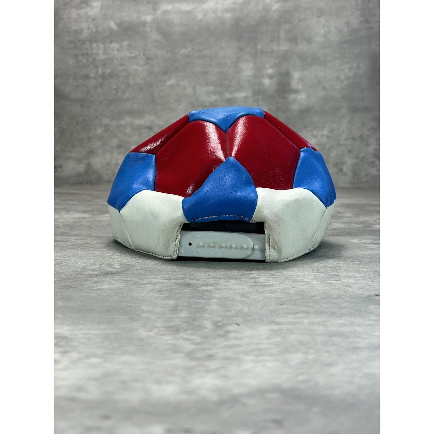 Vintage 90s Rangers F.C. Leather Soccer Ball Graphic Spellout Snapback Hat OSF