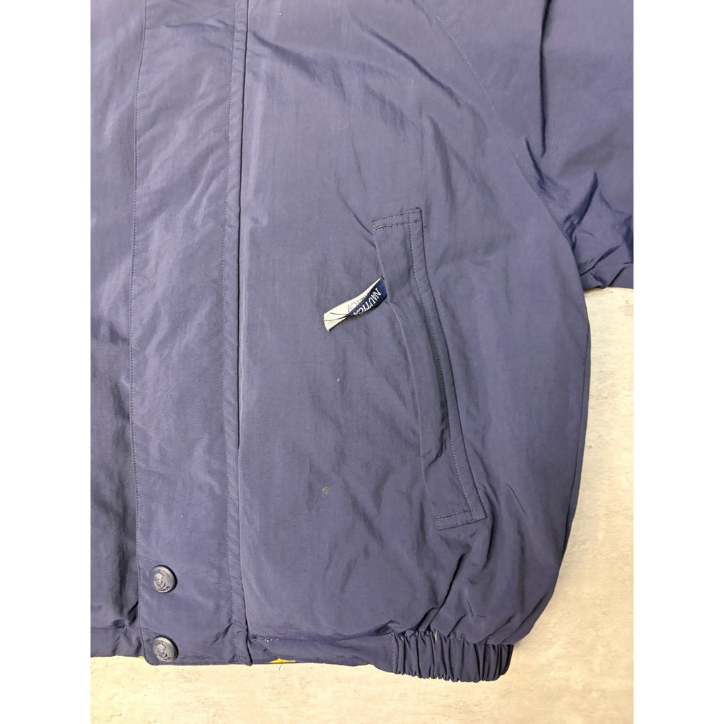 Vintage 90s Nautica Navigation Insulated Reversible Puffer Jacket Size Small