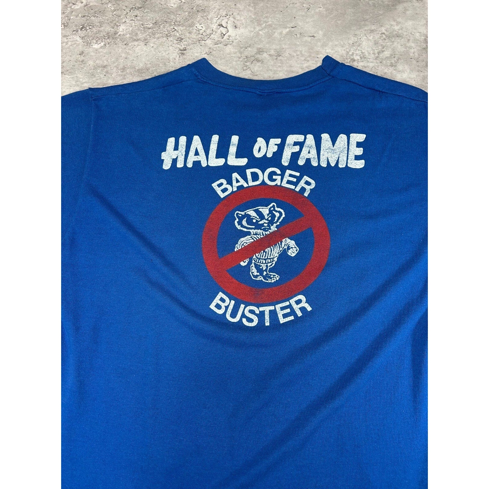 Vintage 1985 Kentucky Wildcats NCAA Bowl Bound Football T-Shirt Size Large Blue