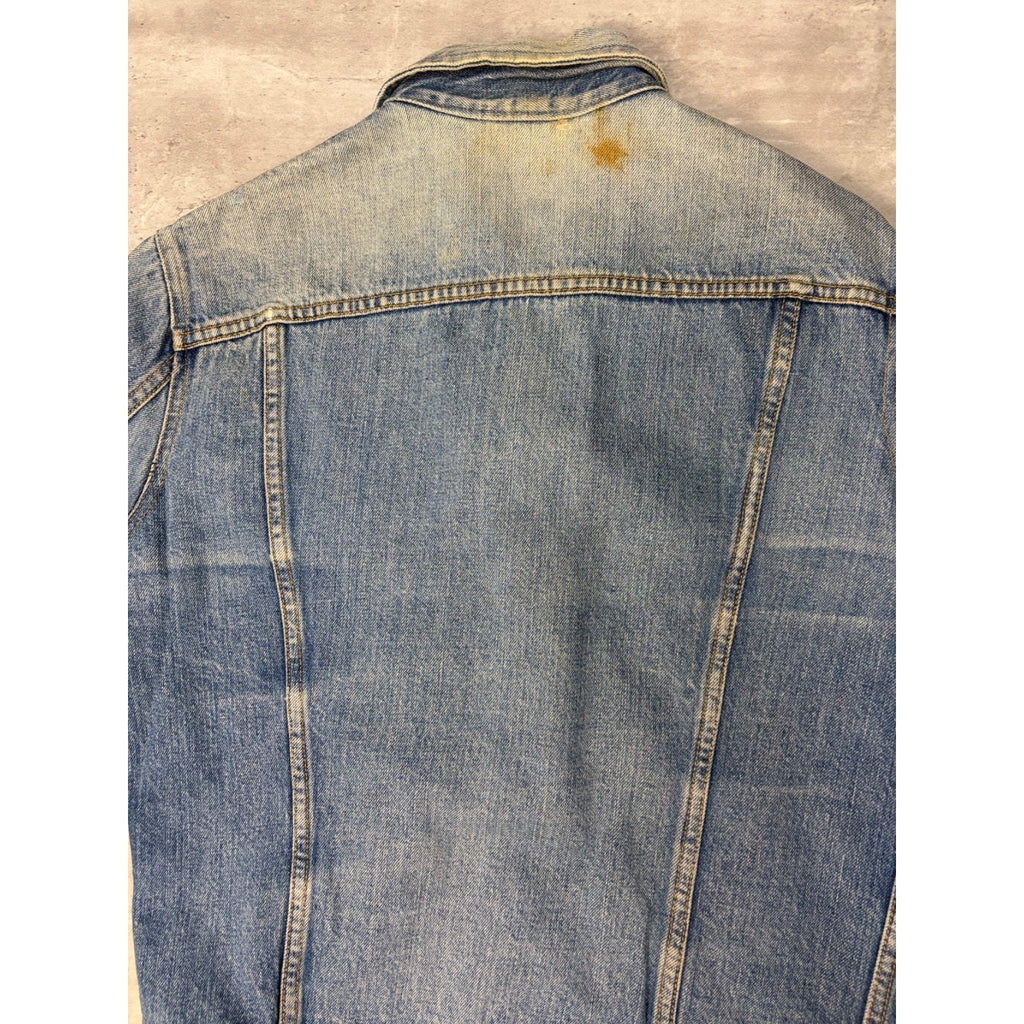 Vintage 1960s GWG Kings Medium Wash Denim Trucker Jacket Size Medium