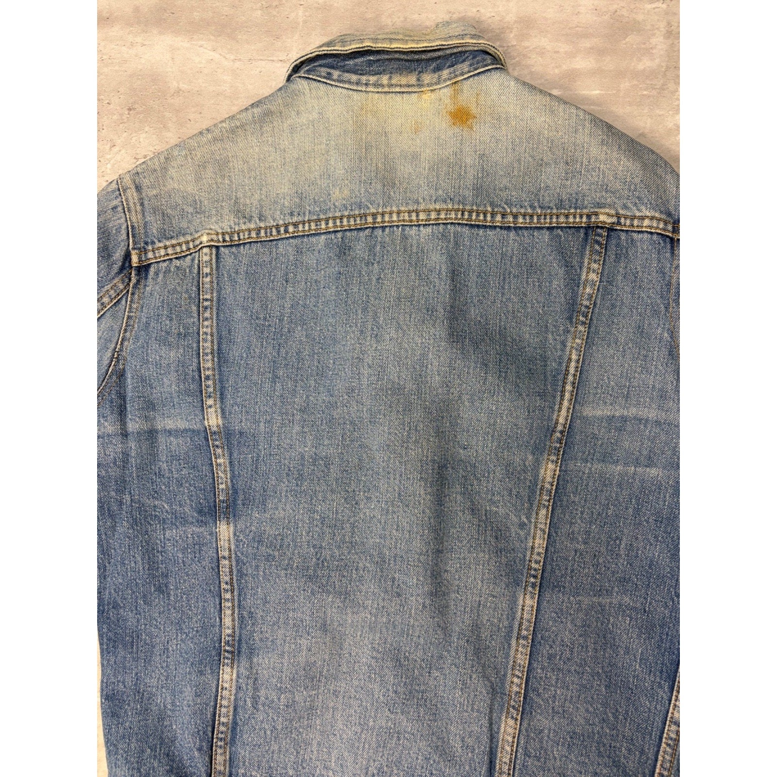 Vintage 1960s GWG Kings Medium Wash Denim Trucker Jacket Size Medium