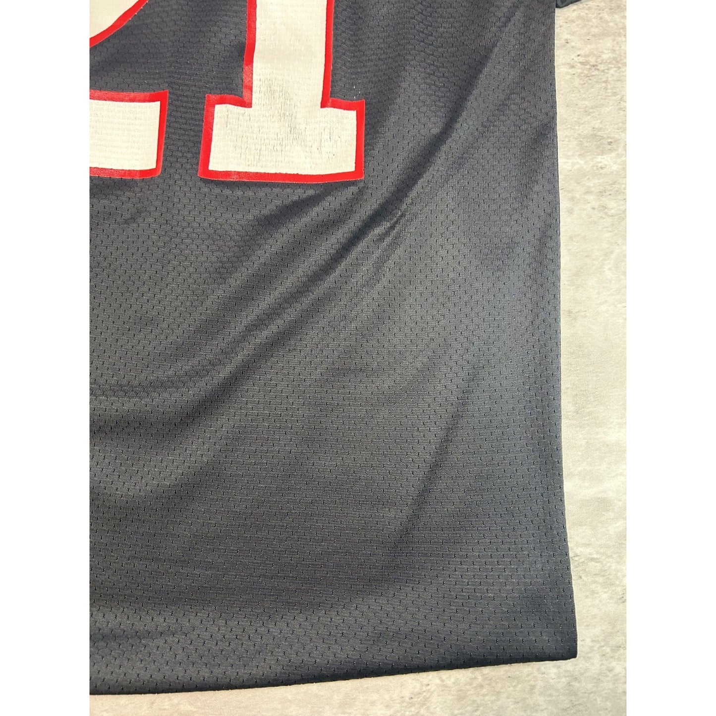 Vintage 90s Deion Sanders #21 Atlanta Falcons NFL Champions Jersey Size XL