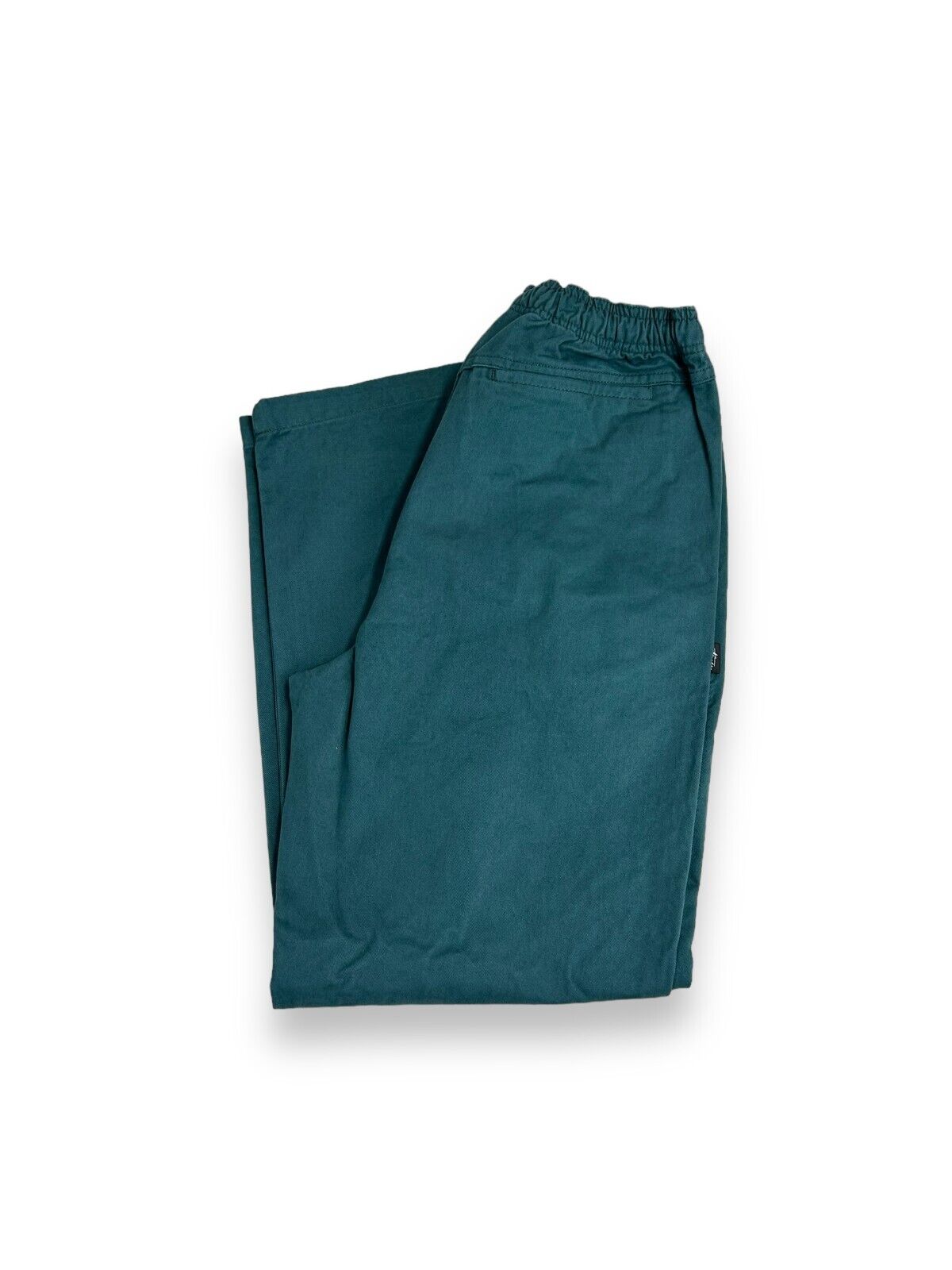 2000s Stussy Elastic Stuff Cotton Chino Style Pants Size Medium Teal