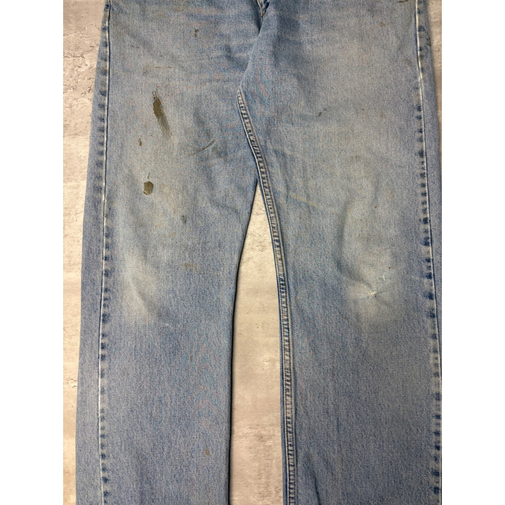 Vintage 90s Levis 505 Red Tab Light Wash Denim Pants Size 34