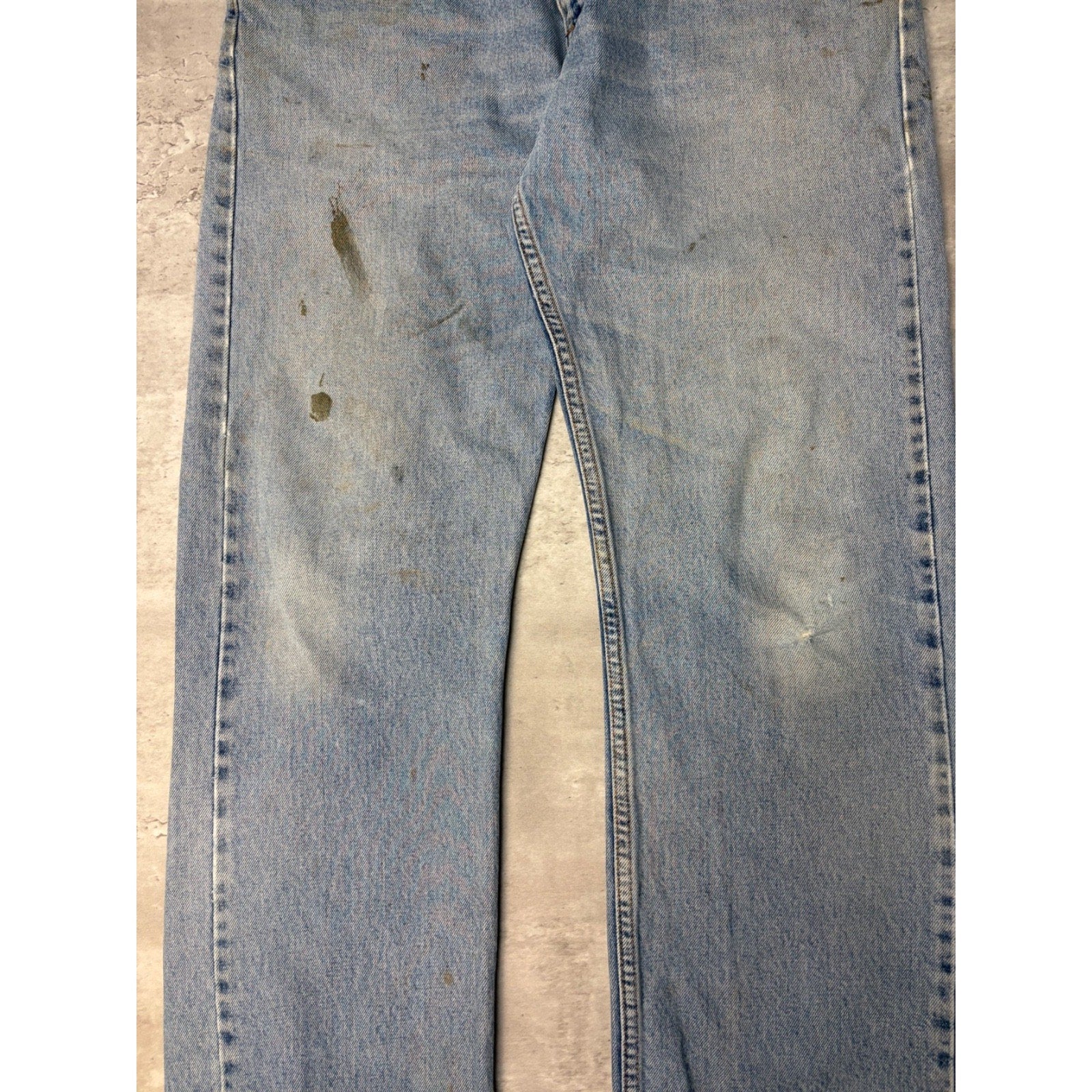Vintage 90s Levis 505 Red Tab Light Wash Denim Pants Size 34