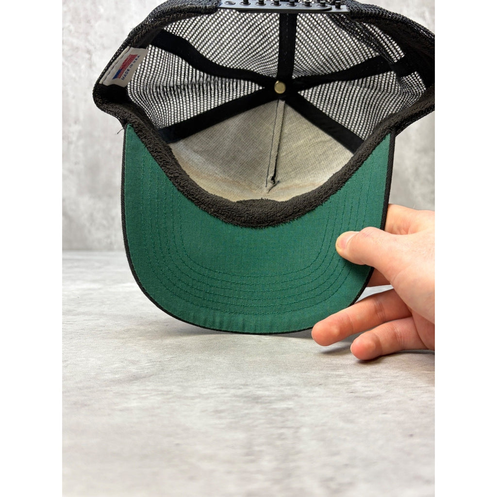 Vintage 2000 Paxson Short President Spellout Trucker Snapback Hat OSFA