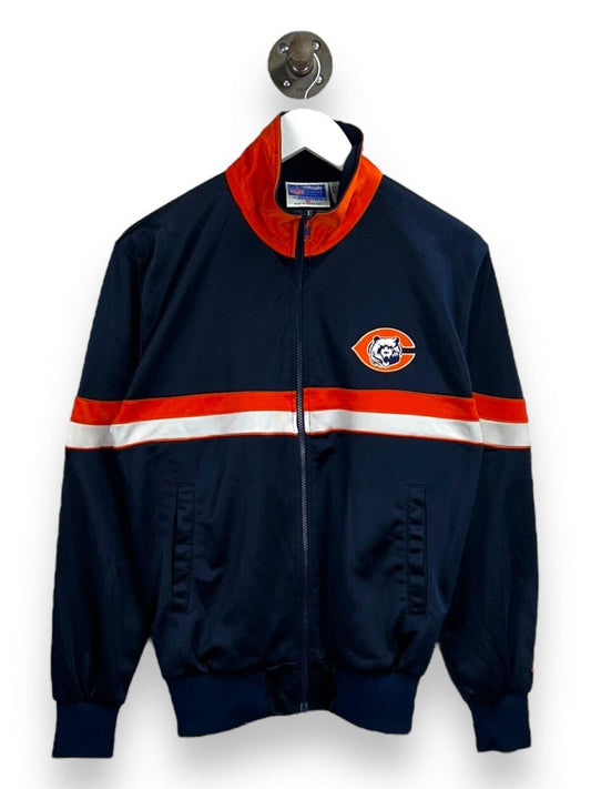 Vintage 80s Chicago Bears NFL Embroidered Starter Tracksuit Jacket Size Small