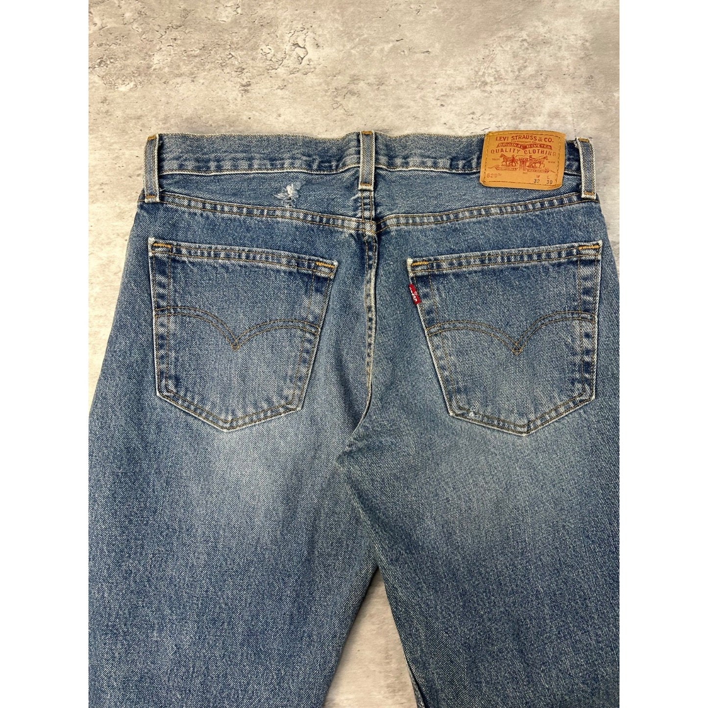 Vintage Levis 529 Red Tab Low Rise Straight Medium Wash Denim Pants Size 33
