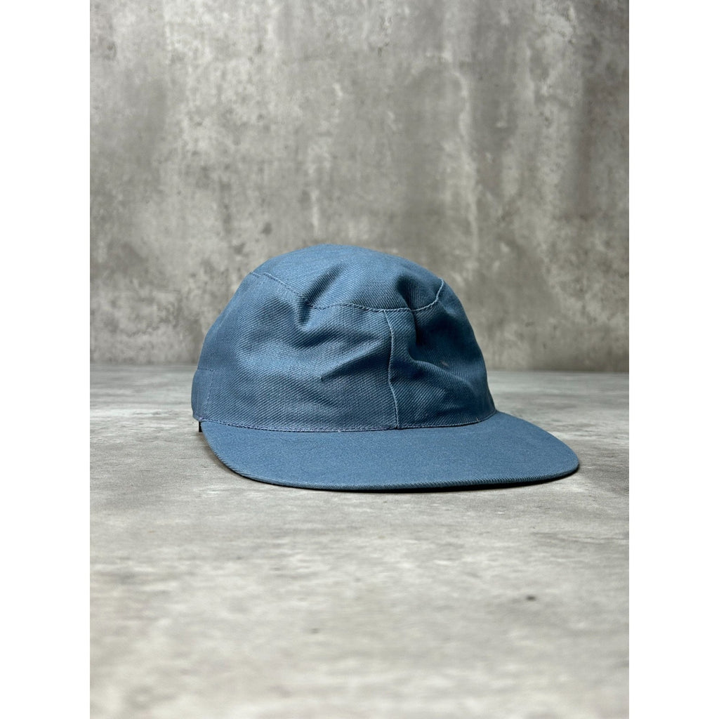 Vintage 1969 5 Panel Steel Blue Fitted Hat Size 7