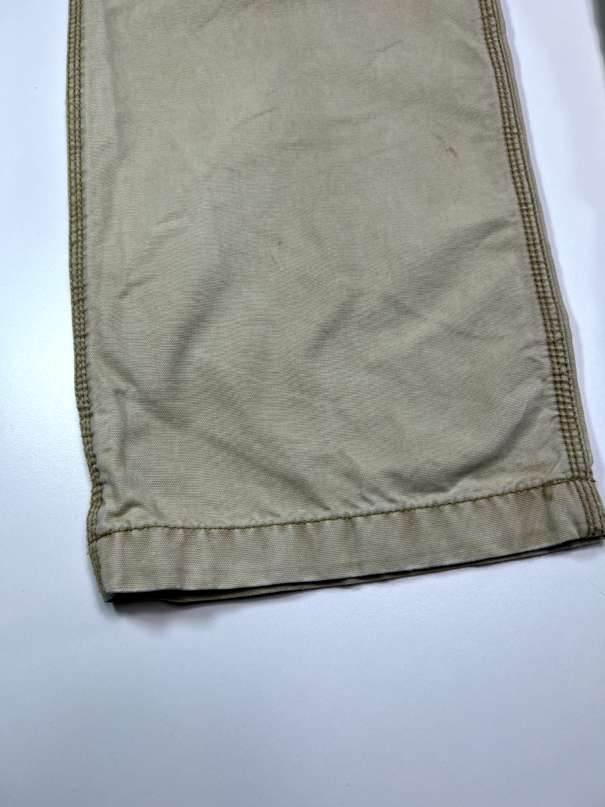 Carhartt Relaxed Fit Canvas Workwear Cargo Pants Size 36W Beige