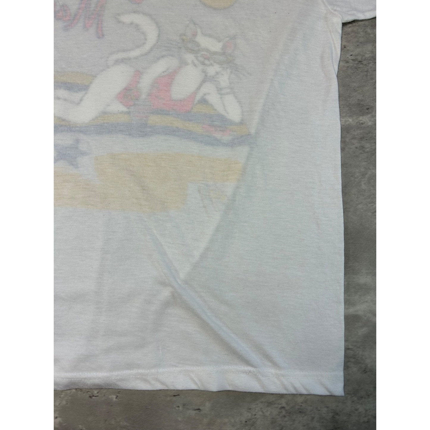 Vintage 80s/90s Bahama Mama Cartoon Cat Beach Graphic T-Shirt Size Large