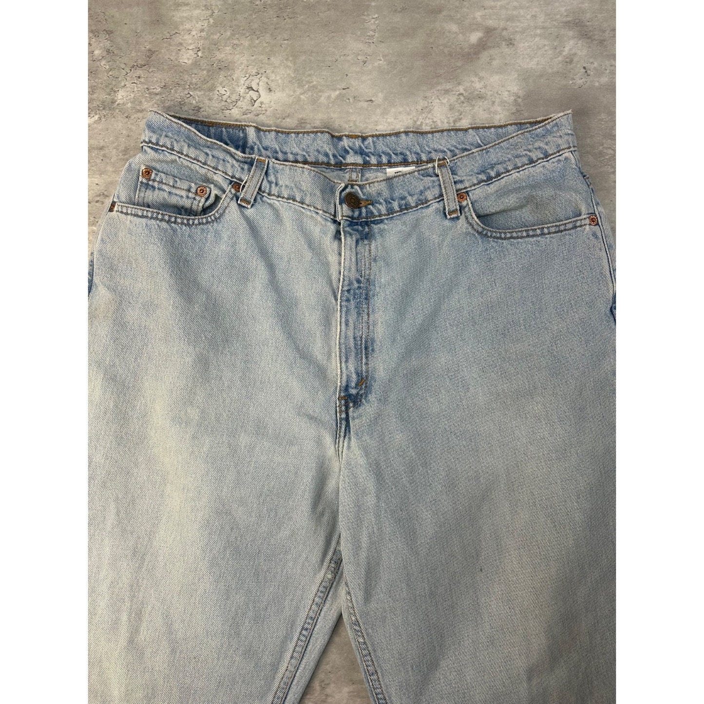 Vintage 90s Women's Levis 512 Slim Fit Red Tab Light Wash Denim Pants Size 36