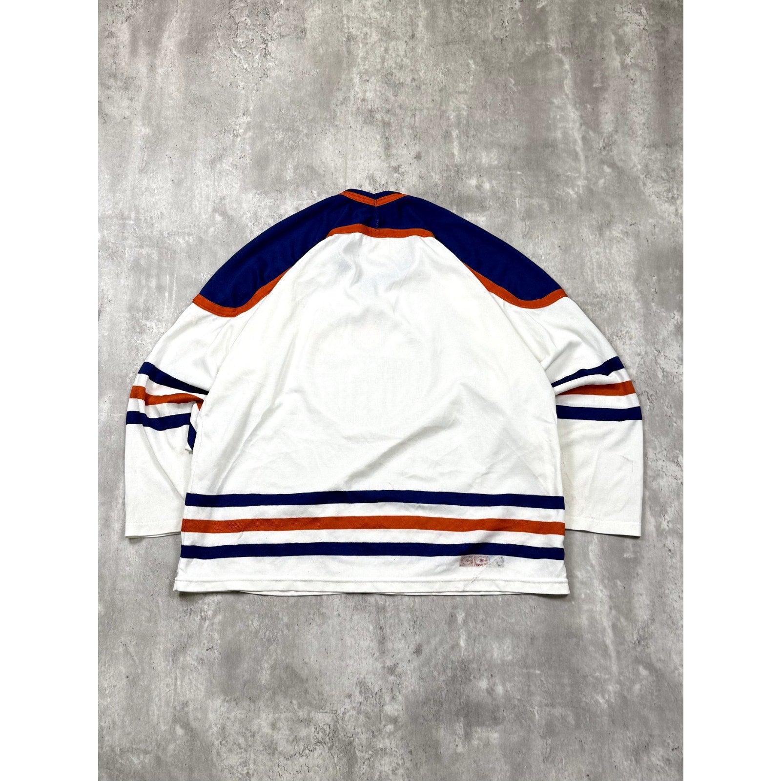Vintage 1988 Edmonton Oilers NHL CCM Maska Hockey Jersey Size XL