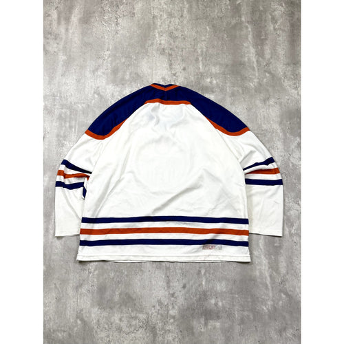 Vintage 1988 Edmonton Oilers NHL CCM Maska Hockey Jersey Size XL
