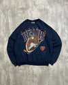 Vintage 90s Chicago Bears NFL Cartoon Angry Football Sweatshirt Size XL