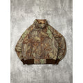 Vintage Woolrich Advantage Timber Camo Full Zip Bomber Jacket Size Medium
