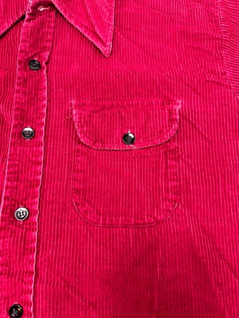 Vtg 90s Ely & Walker Corduroy Double Pocket Long Sleeve Button Up Shirt Medium