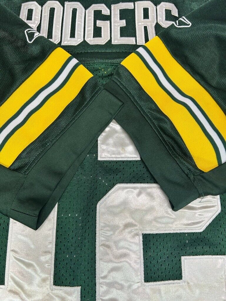 Vintage Aaron Rodgers #12 Green Bay Packers NFL Reebok Jersey Size 54 3XL