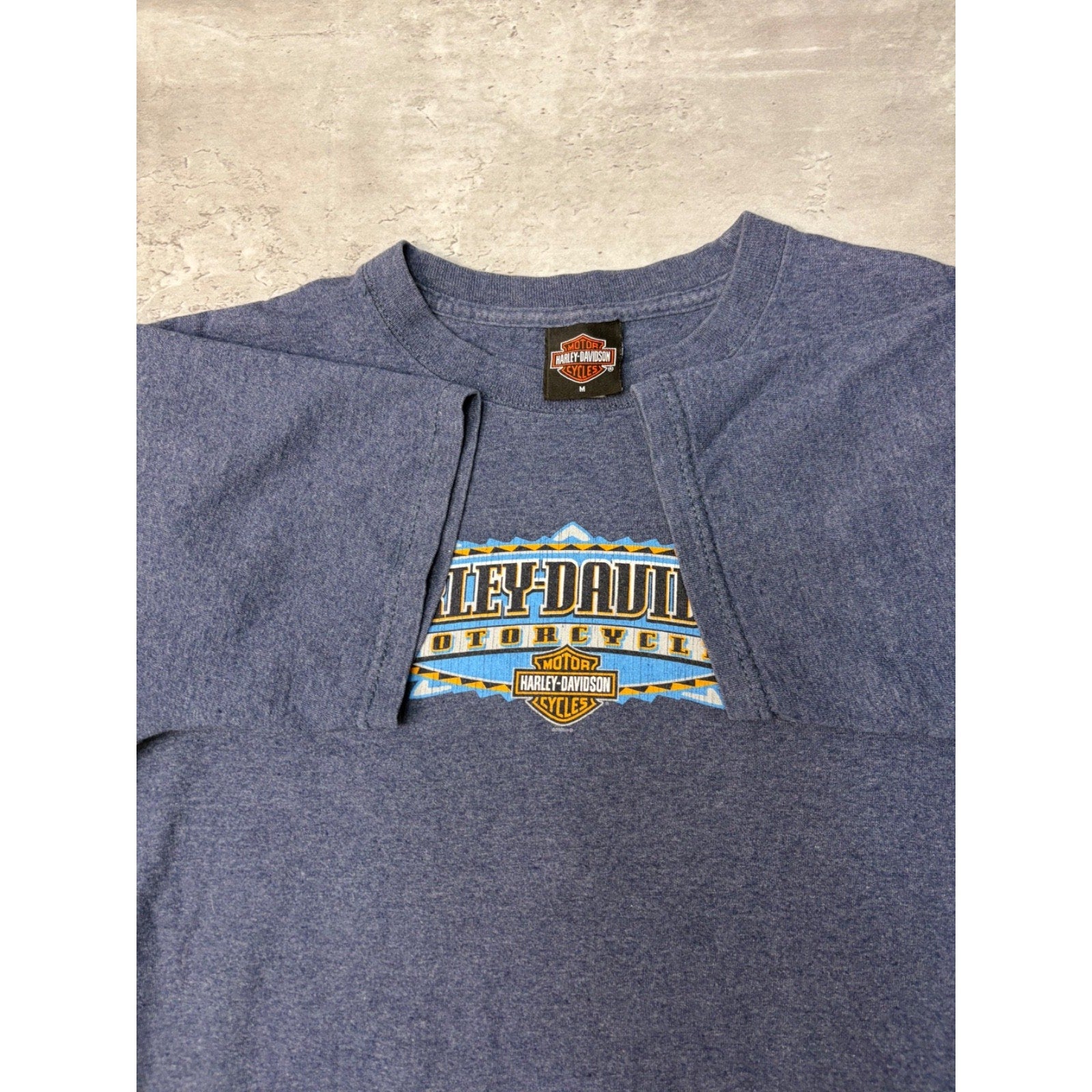 Vintage 2005 Harley Davidson Graphic Spellout T-Shirt Size Medium