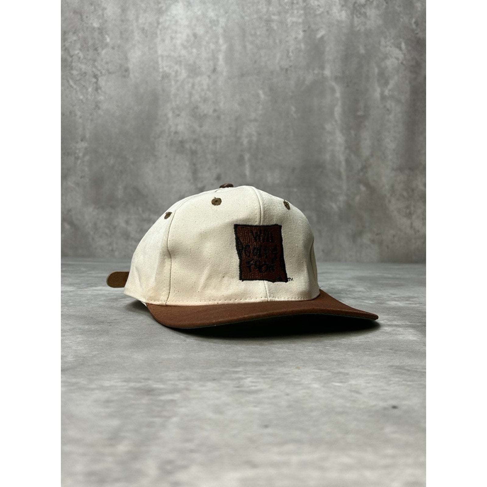 Vintage 90s Will Golf For Food Embroidered Spellout Comedy Strapback Hat OSFA