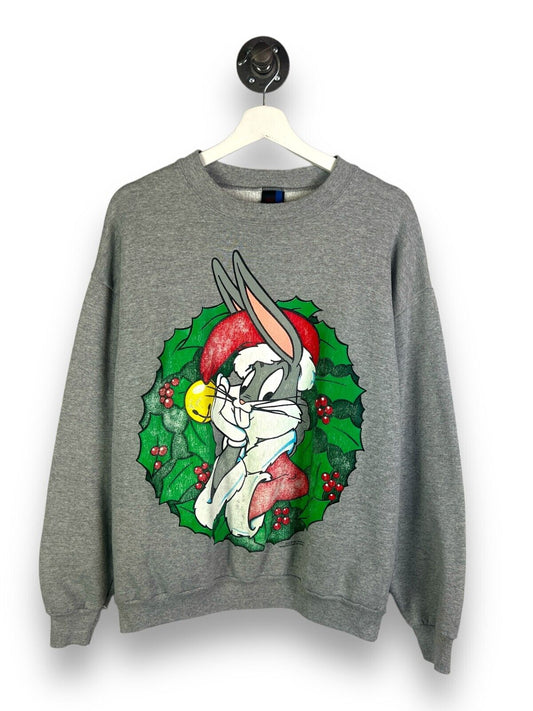 Vintage 1994 Bugs Bunny Looney Tunes Christmas Graphic Sweatshirt Size Large