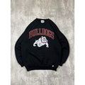 Vintage 90s Bulldogs Arc Spellout Graphic Collegiate Sweatshirt Size Large