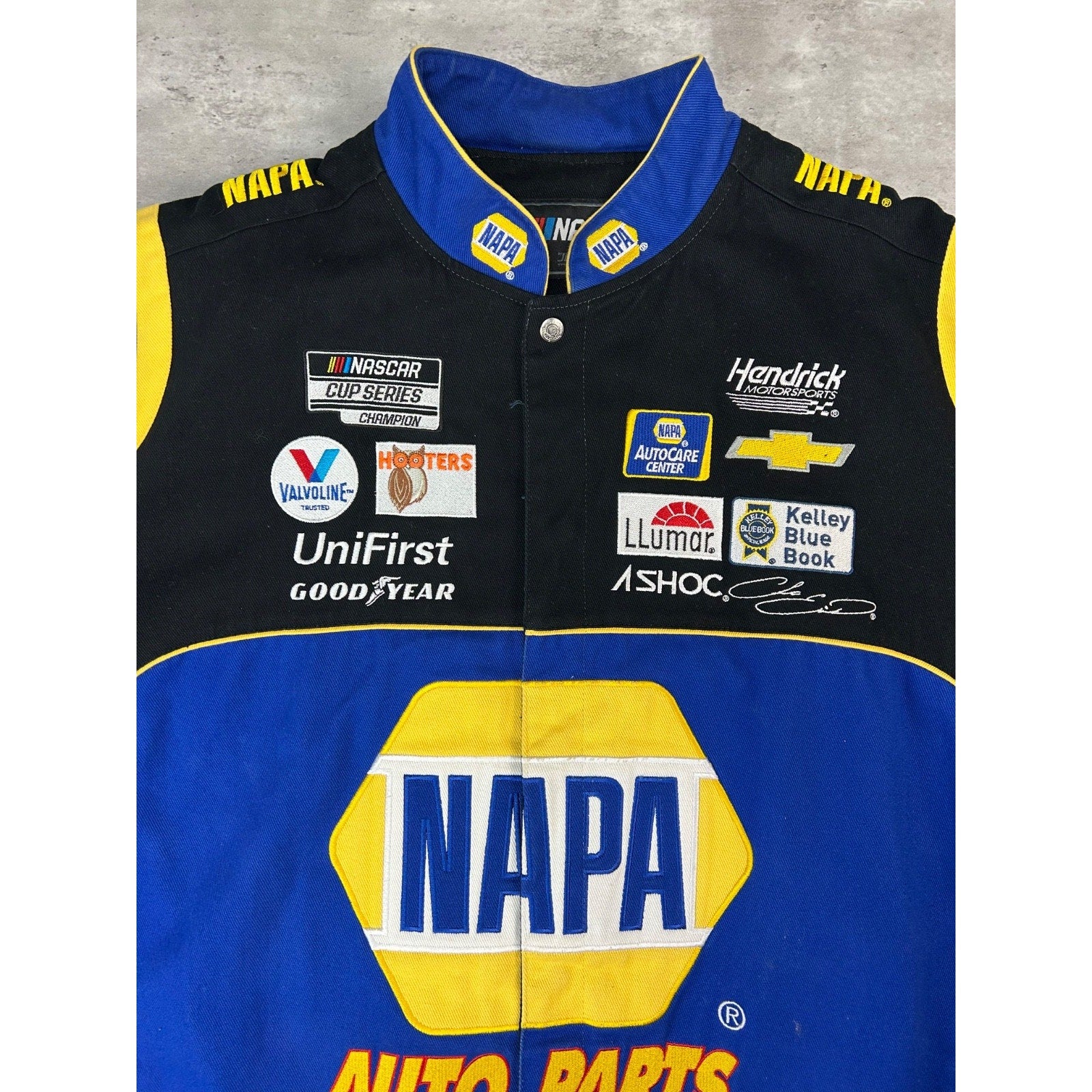 Vintage Chase Elliot Napa Racing Embroidered Nascar Race Jacket Size 3XL