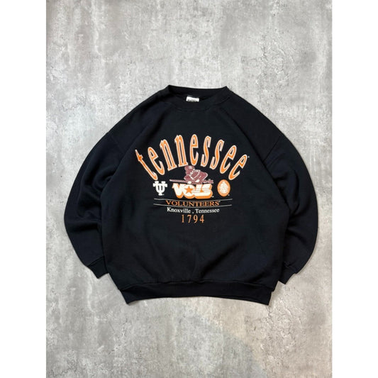 Vintage 90s Tennessee Volunteers NCAA Spellout Logo Graphic Sweatshirt Size XL