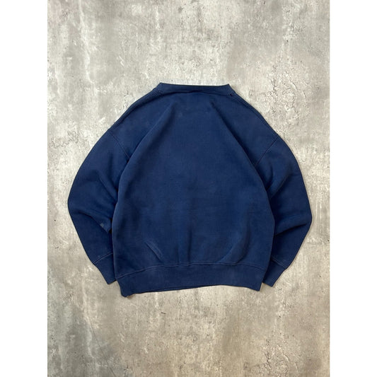 Vintage 1991 Notre Dame Fighting Irish NCAA Spellout Logo Graphic Sweatshirt Med