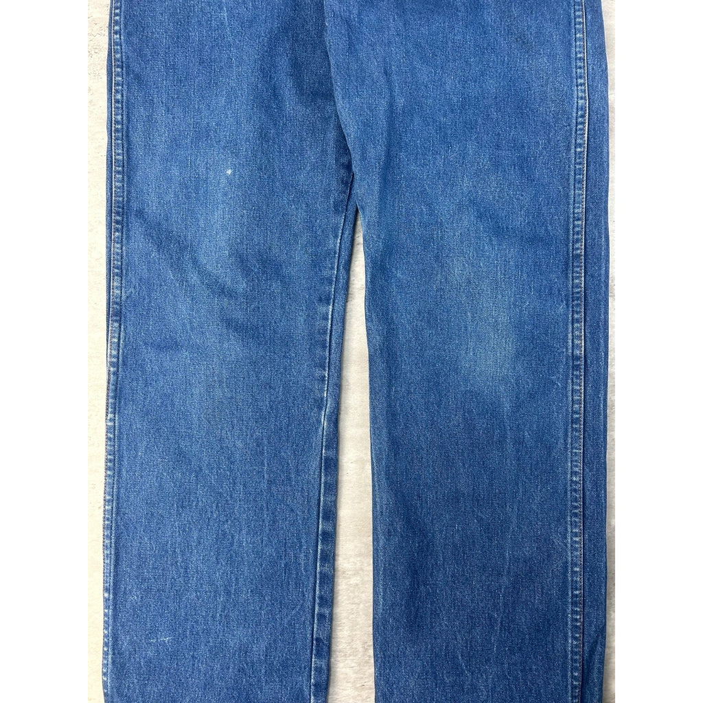 Vintage 80s Wrangler Western Style Dark Wash Denim Pants Size 31