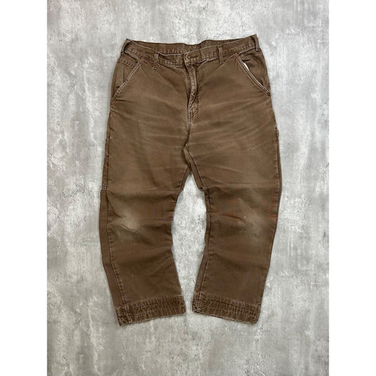 Dickies Canvas Workwear Carpenter Pants Size 37 Brown