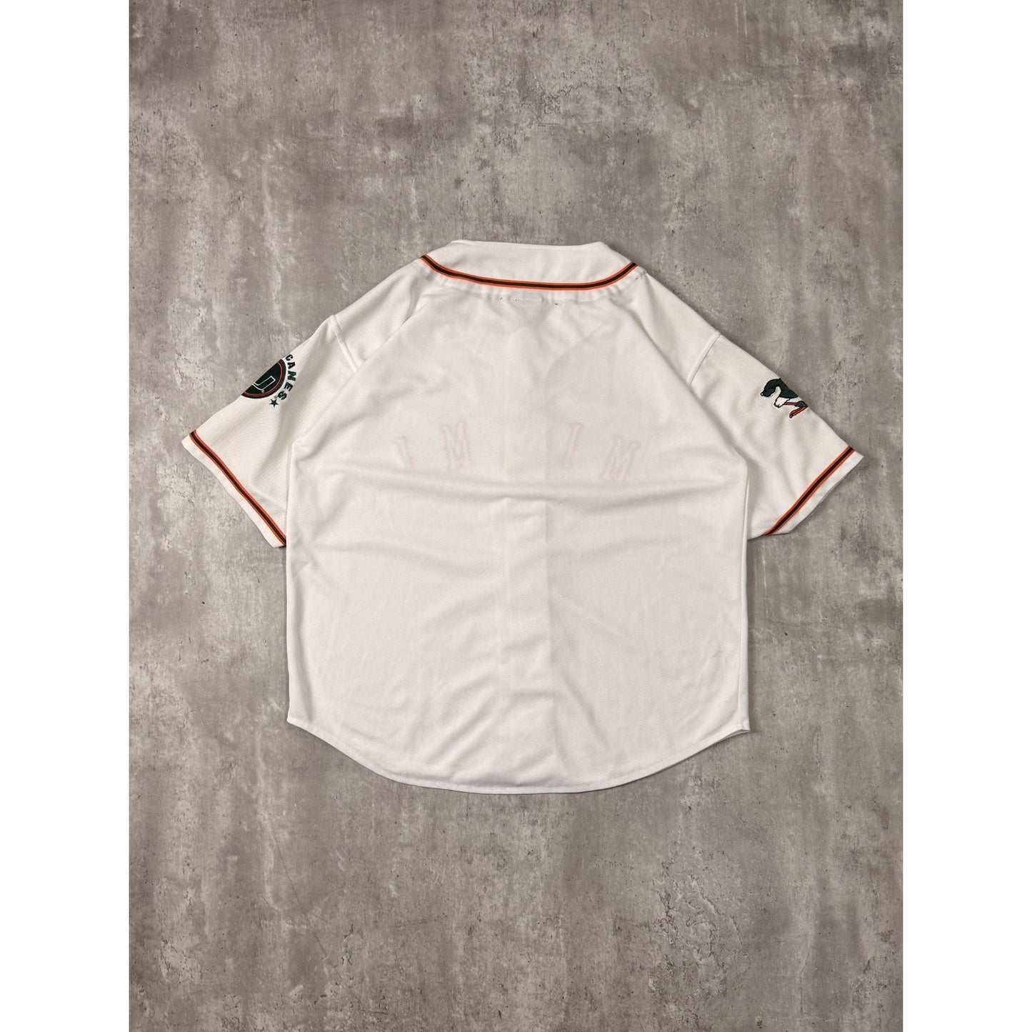 Vintage 2000s Miami Hurricanes NCAA Stitched Baseball Jersey Size 2XL