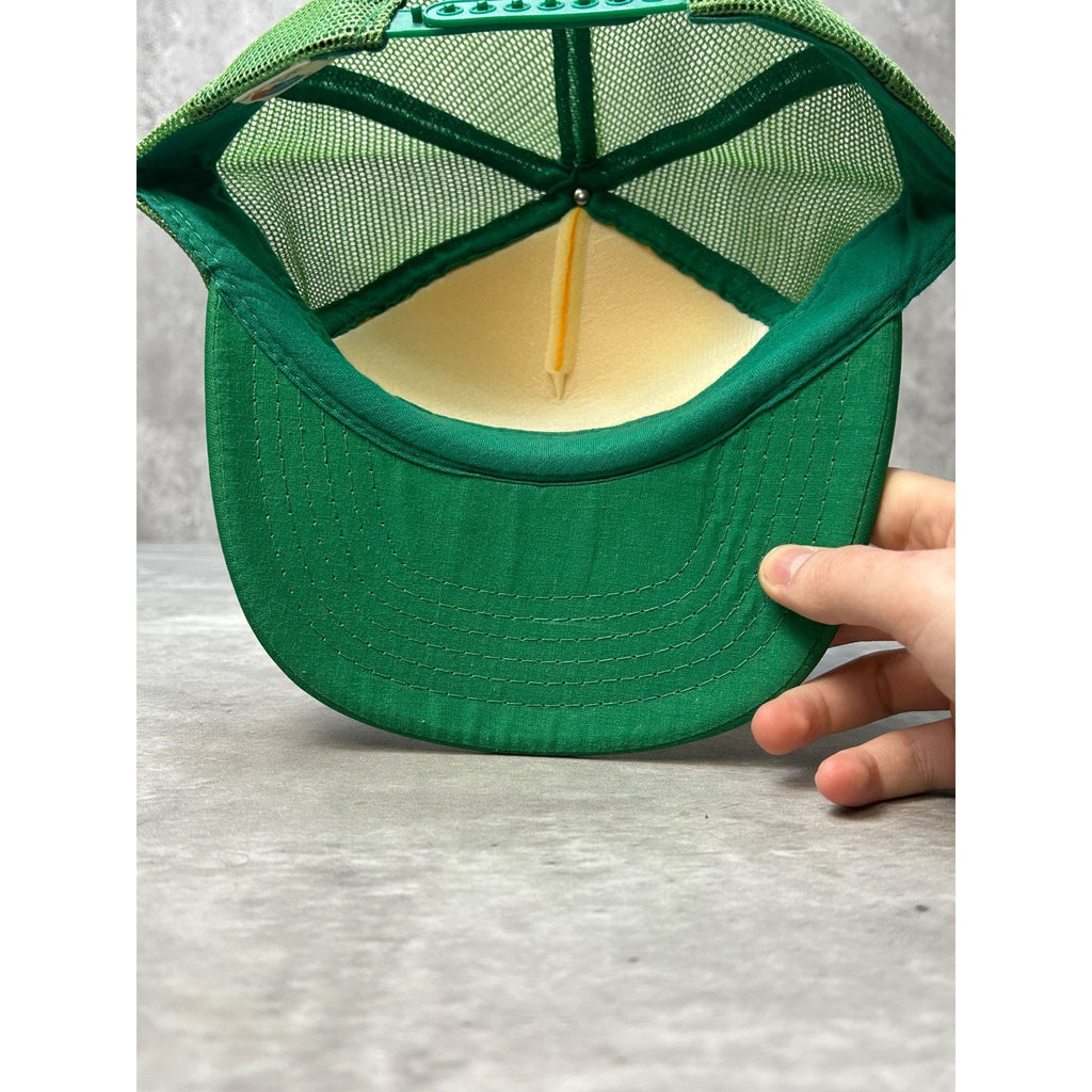 Vintage 90s White Deer & Reading RR Destination Trucker Snapback Hat OSFA
