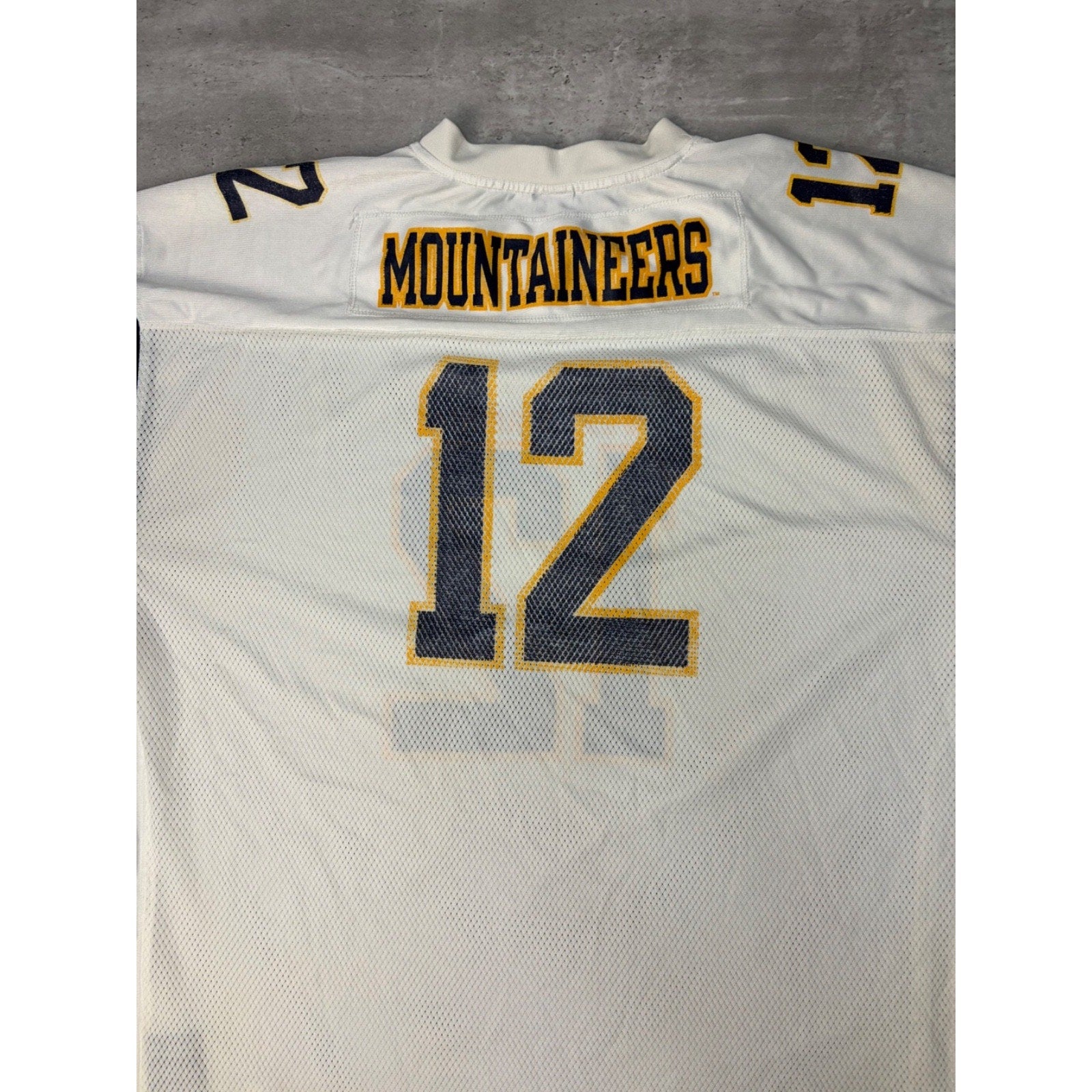 Vintage West Virginia Mountaineers #12 NCAA Starter Football Jersey Size XL