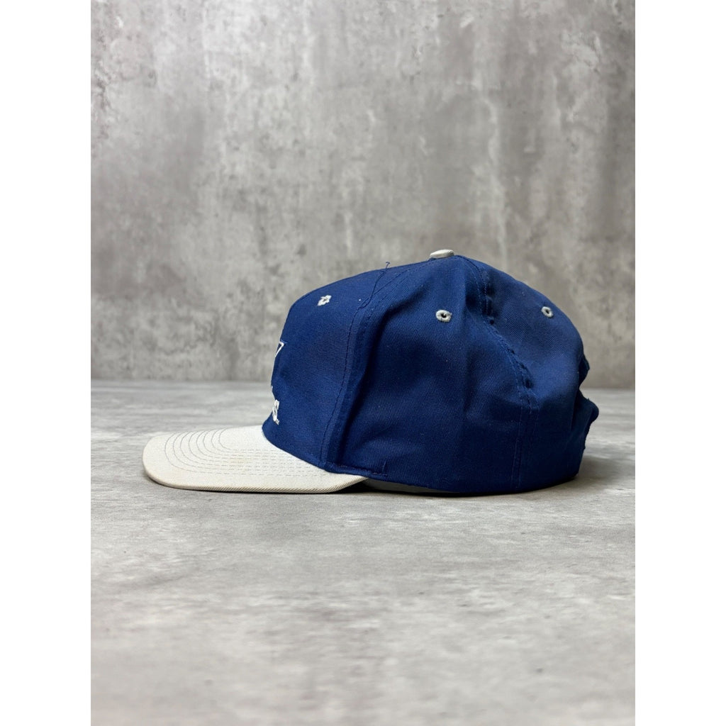 Vintage 90s Dallas Cowboys NFL Embroidered Logo Spellout Snapback Hat OSFA