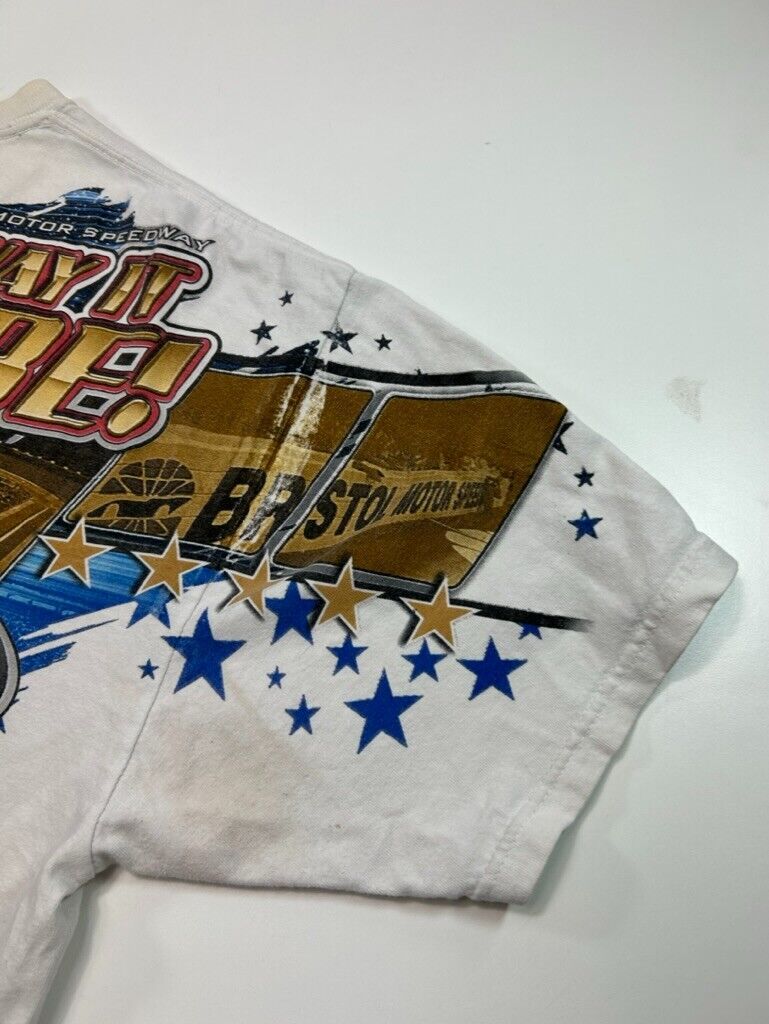 Bristol Motor Speedway Nascar Racing All Over Print Graphic T-Shirt Size 2XL