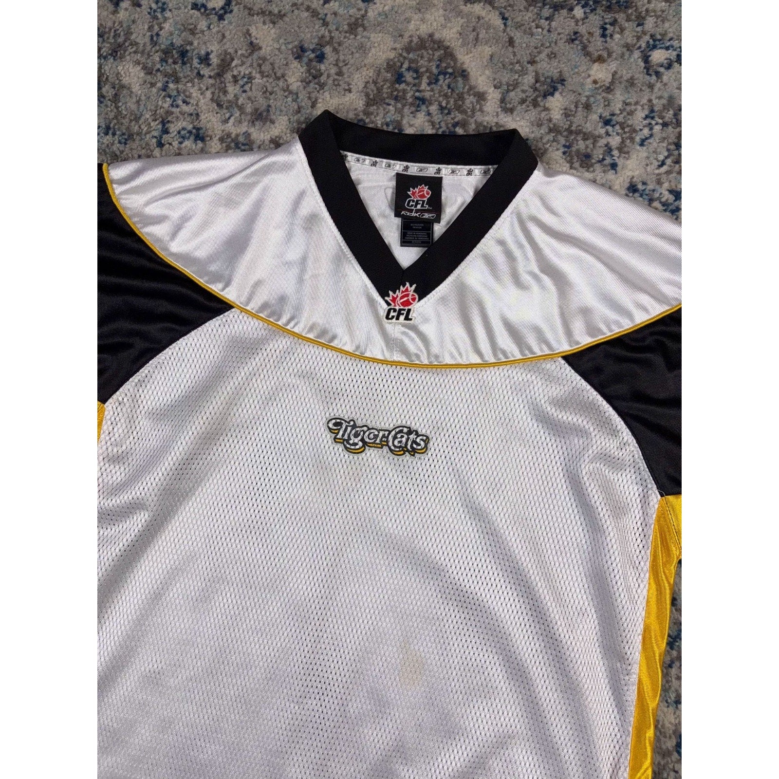 Vintage Hamilton Tiger Cats CFL Reebok Football Jersey Size Medium