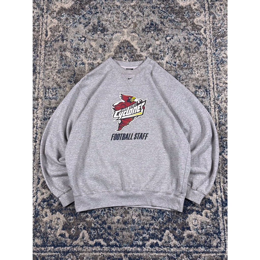 Vintage Iowa State Cyclones NCAA Nike Mini Middle Swoosh Sweatshirt Size Large
