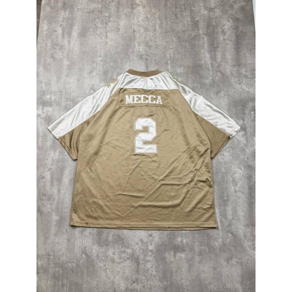 Vintage Y2K Mecca Athletics #2 Embroidered Football Jersey Size 2XL
