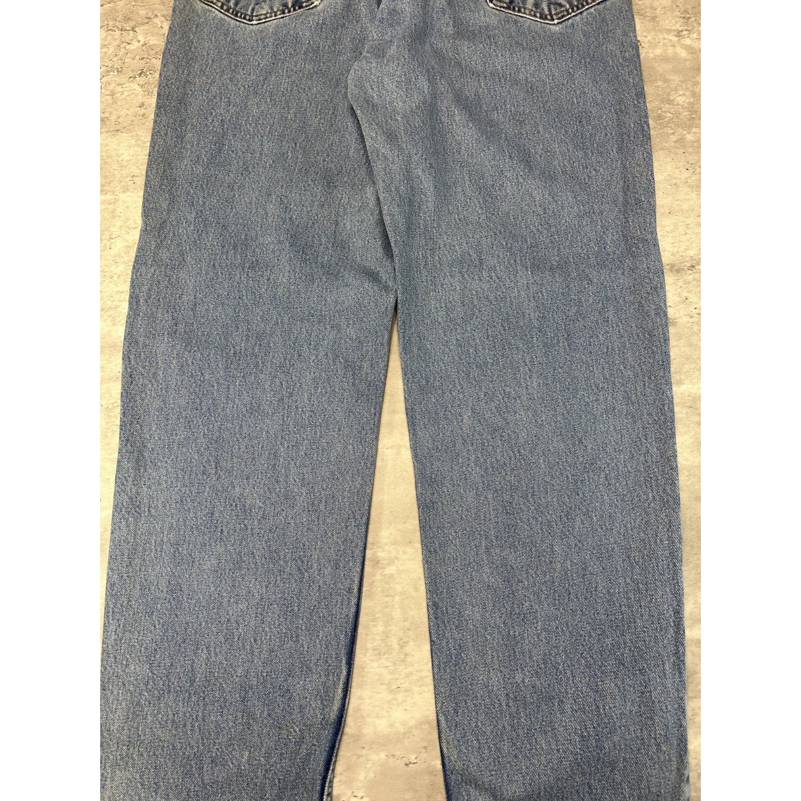 Vintage 90s Levis 550 Red Tab Light Wash Denim Pants Size 35 Blue