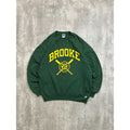 Vintage 90s Brooke Baseball Arc Spellout Graphic Russell Sweatshirt Size XL