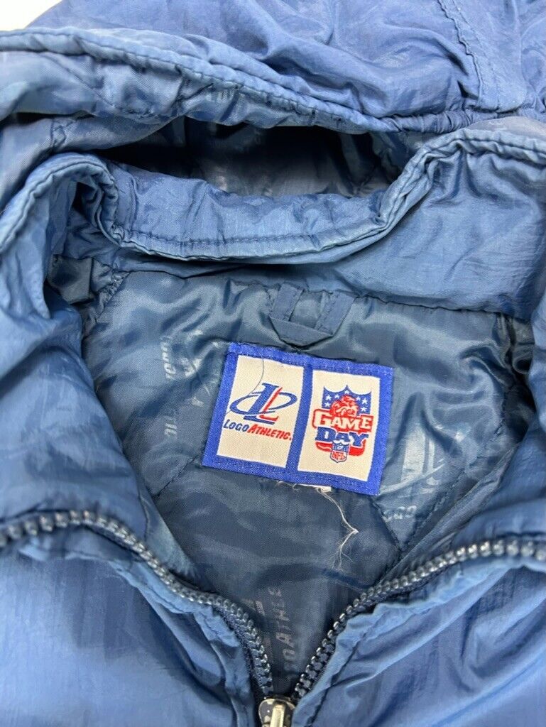 Vintage 90s Dallas Cowboys NFL Embroidered Insulated Hooded Jacket Size Small