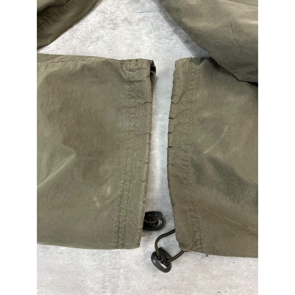 Vintage Y2K Carbon Nylon Utility Cargo Track Pants Size 29
