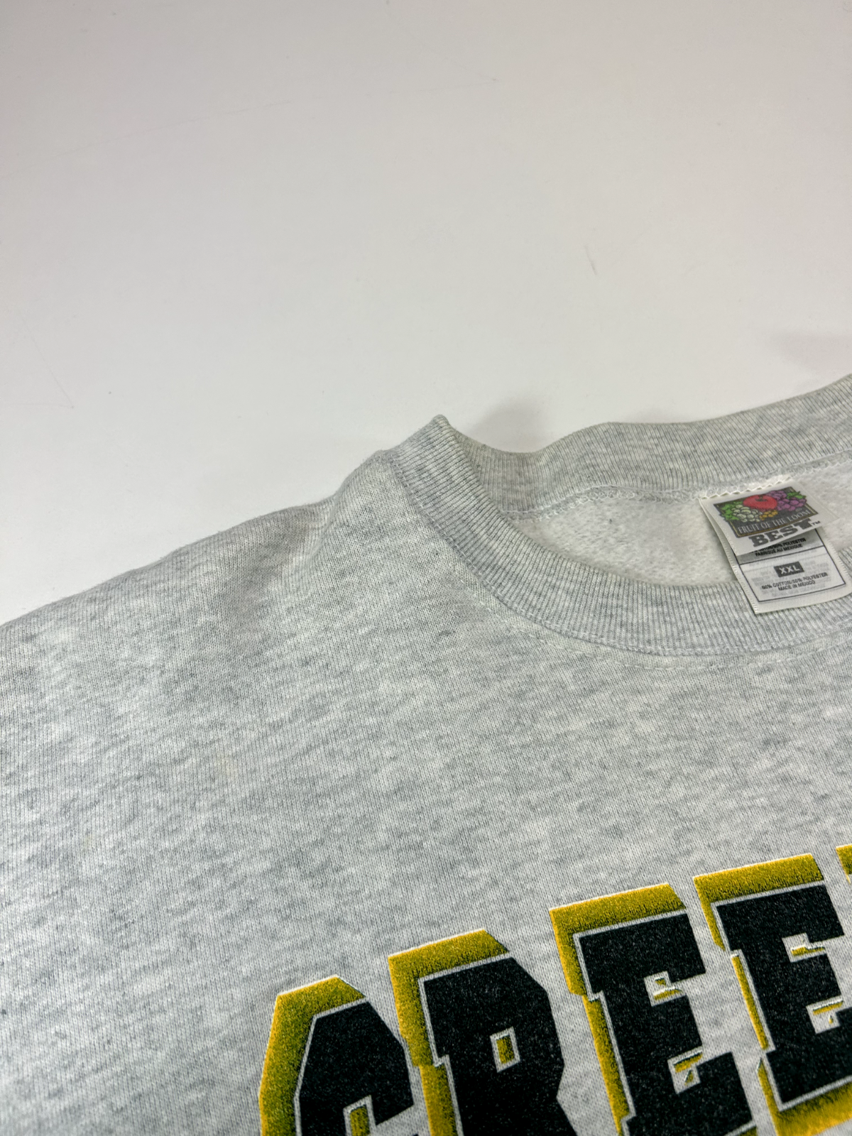 Vtg 1997 Green Bay Packers NFL Three Straight Champs Graphic Sweatshirt Sz 2XL